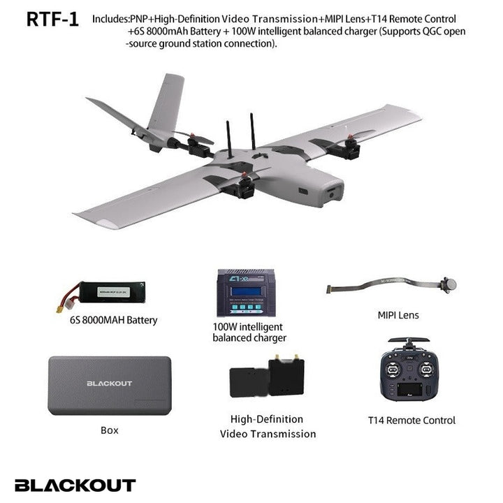 Blackout BOTRAPTOR VTOL Fixed-Wing Drone (RTF-1 and RTF-2), view 9