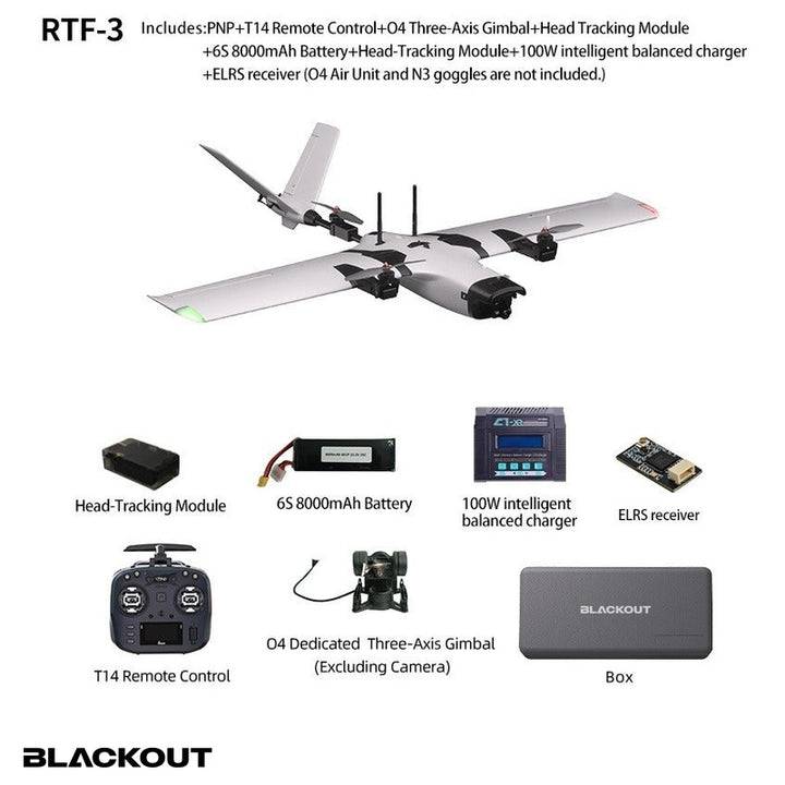 Blackout BOTRAPTOR VTOL Fixed-Wing Drone (RTF-3 and RTF-4), view 9