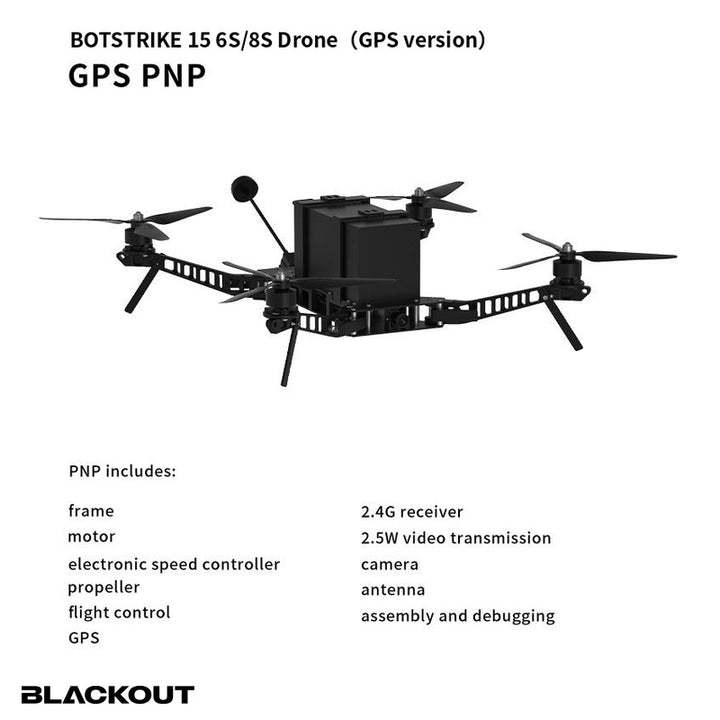 Blackout BOTSTRIKE 15 Folding FPV Drone, view 9
