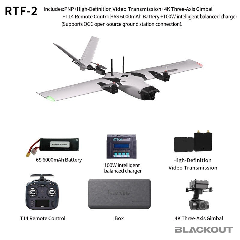 Blackout Y3 VTOL Fixed-Wing Drone (RTF-1 and RTF-2)