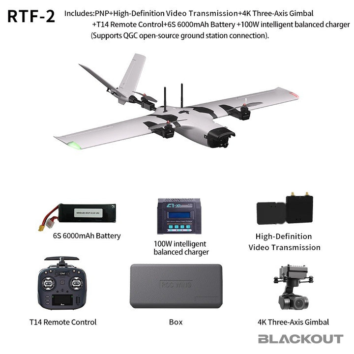 Blackout Y3 VTOL Fixed-Wing Drone (RTF-1 and RTF-2), view 10