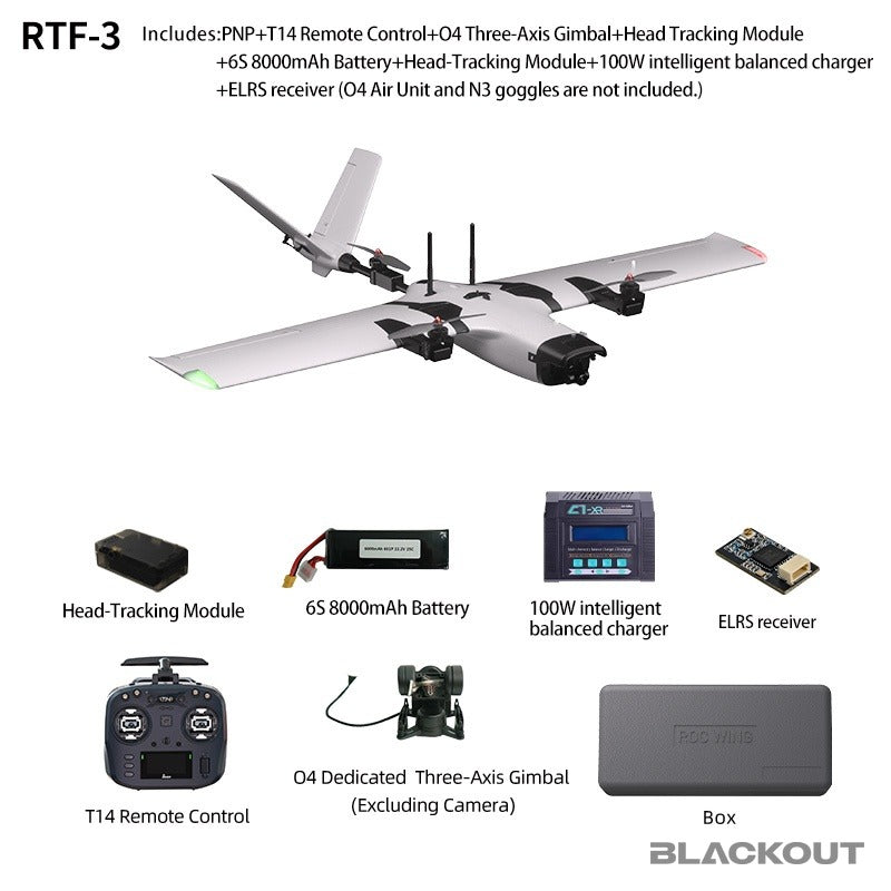Blackout Y3 VTOL Fixed-Wing Drone (RTF-3 and RTF-4), view 9