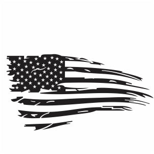 Maverick distressed American flag